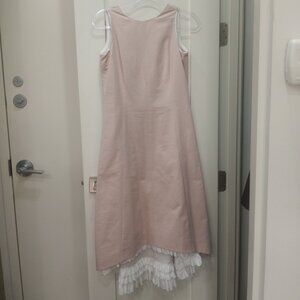 Weekend Max Mara Women's Powder Pink Naiadi Linen Blend Sleeveless Dress Size 6